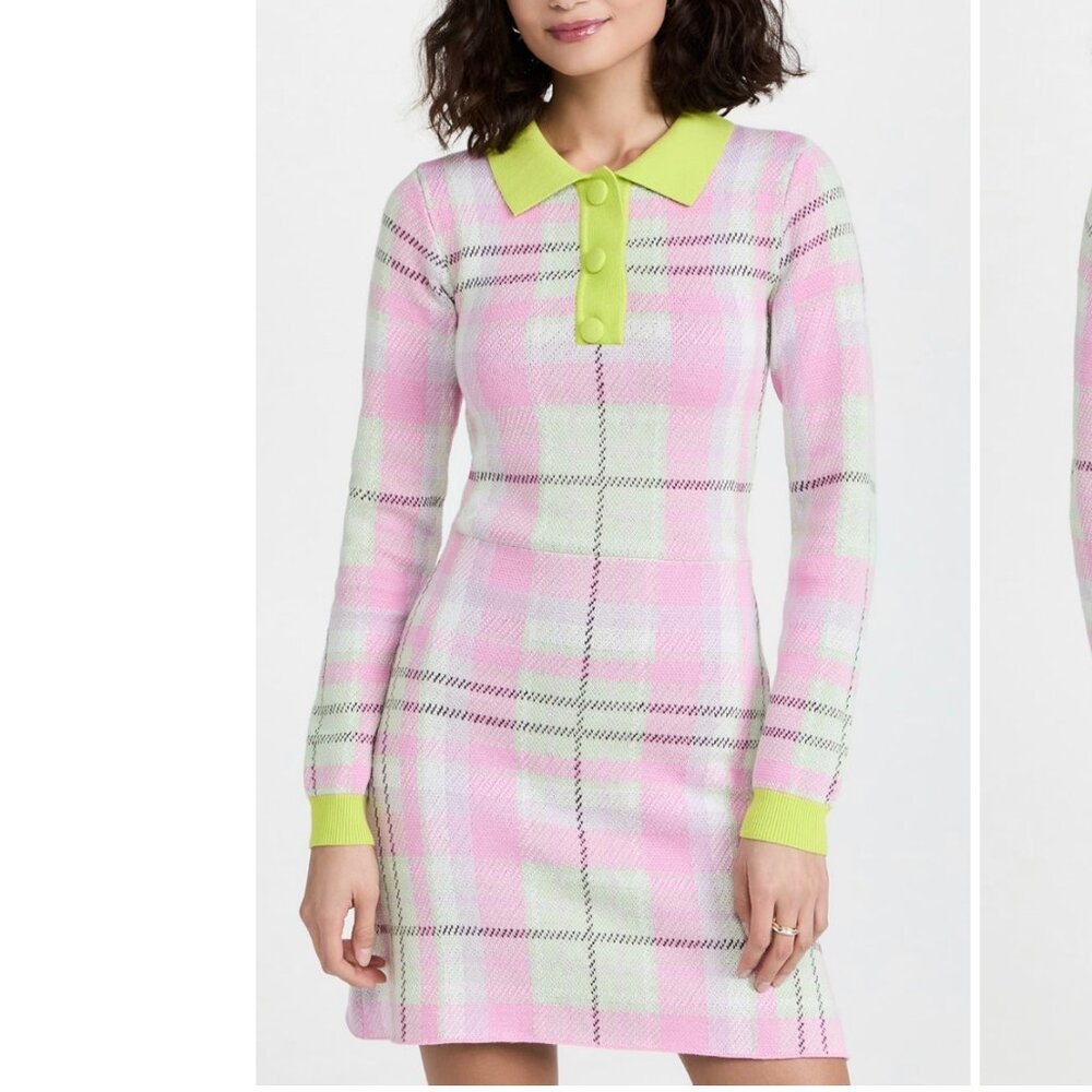 Olivia Rubin Size XS Celeste Plaid Knit Dress